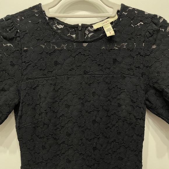 Lark & Ro Womens Half Sleeve Crewneck Fit and Flare Dress - Picture 3 of 11